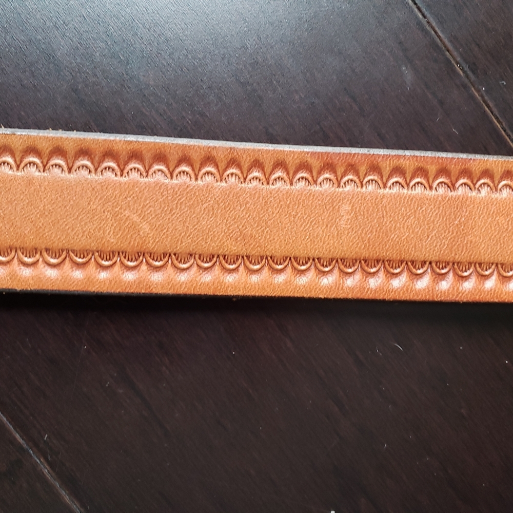 70's Circle Y of Yoakum Texas Leather Cowboy Belt - Picture 5 of 6